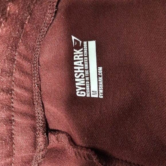 GYMSHARK medium maroon athletic joggers - Picture 6 of 7